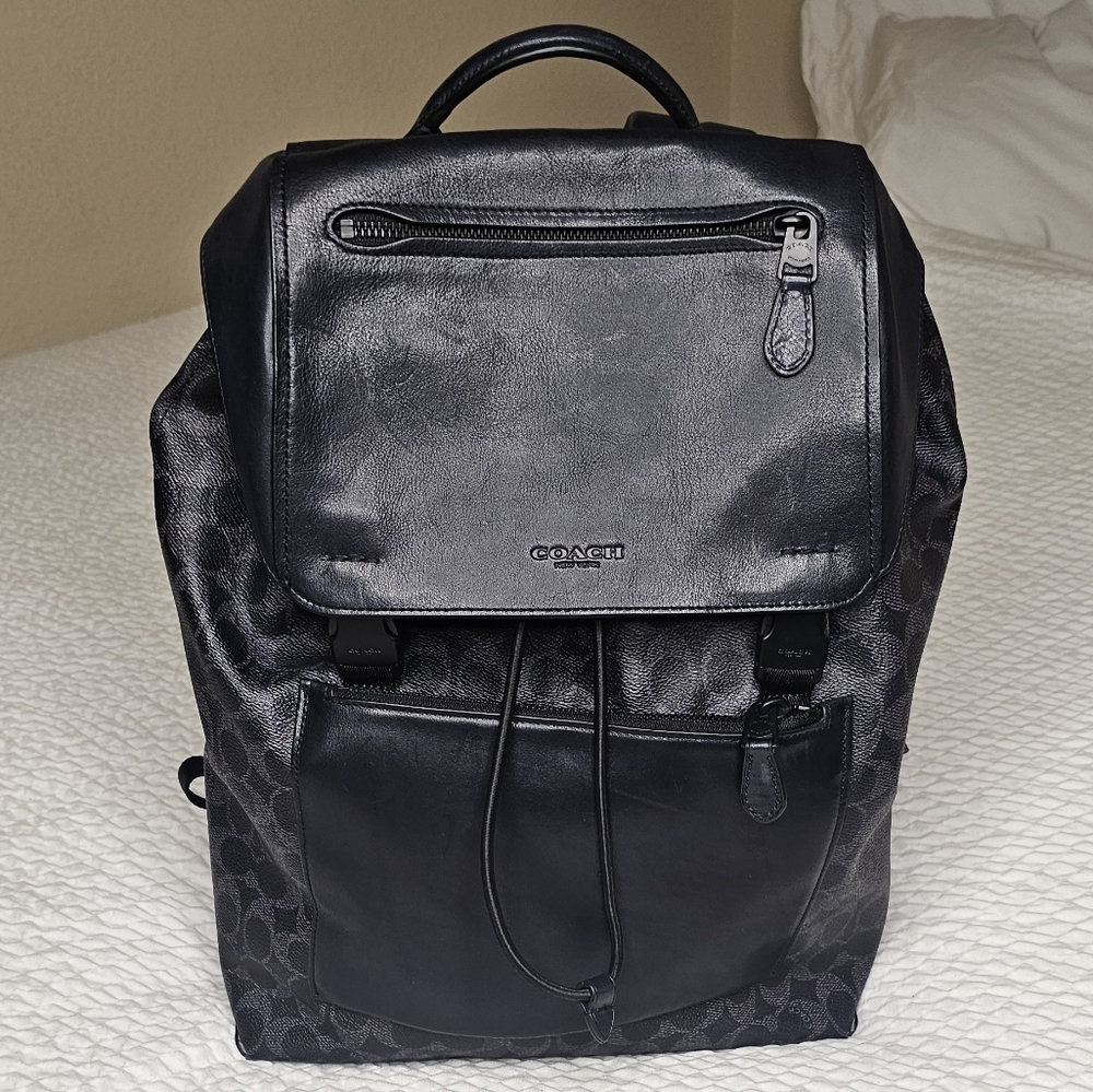 Coach Blue Backpack with Modern Design